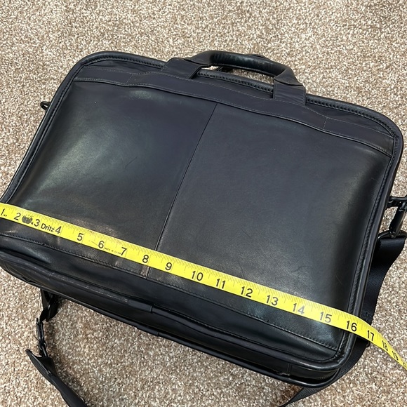 TUMI Alpha Leather Compact Laptop Briefcase Style 96114DH - Picture 7 of 15